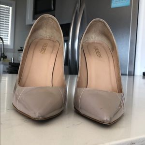 House of CB Pointy Toe Patent Taupe Beige 40